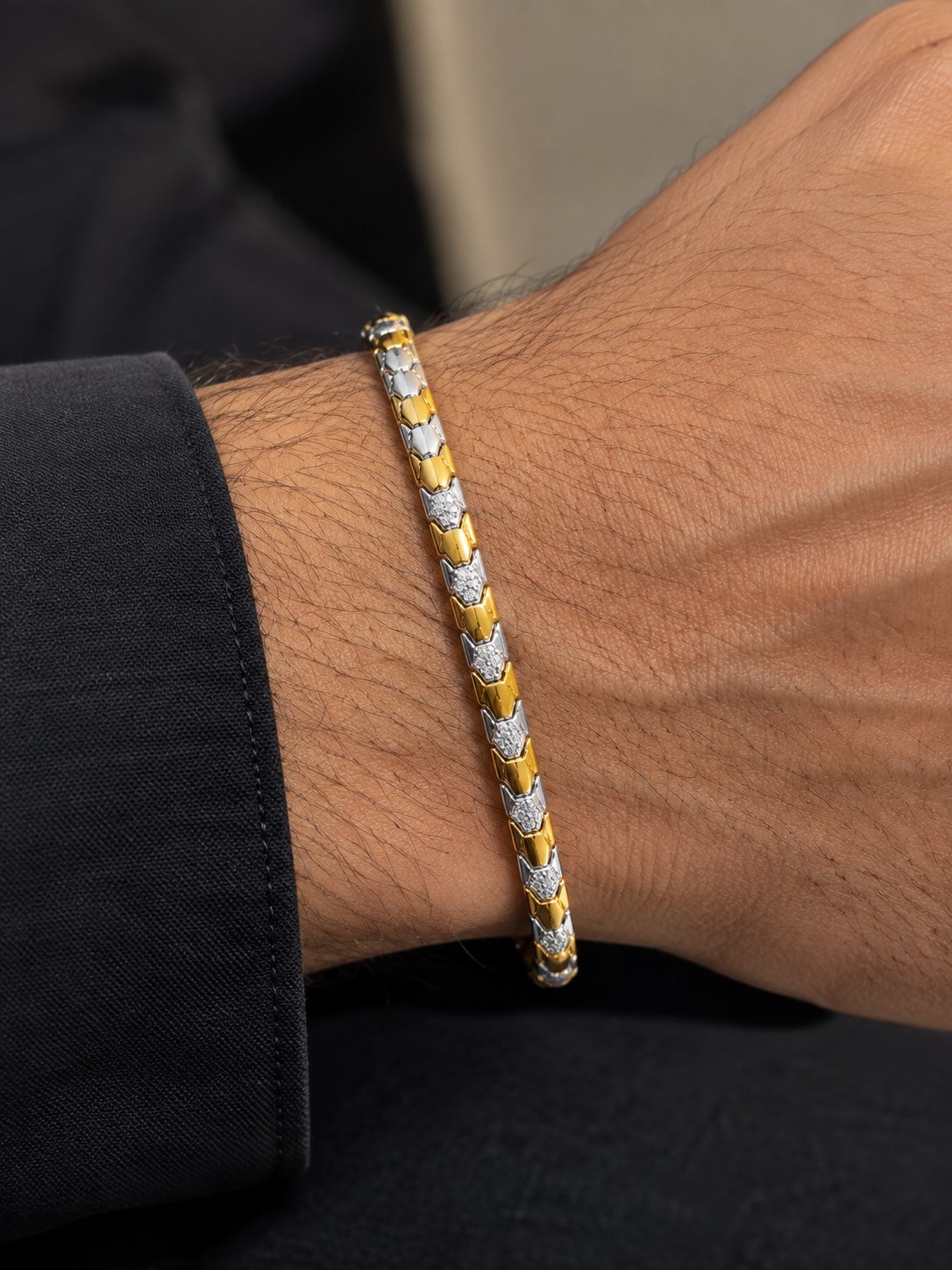 Silver Bracelet Gold Plated - Silver