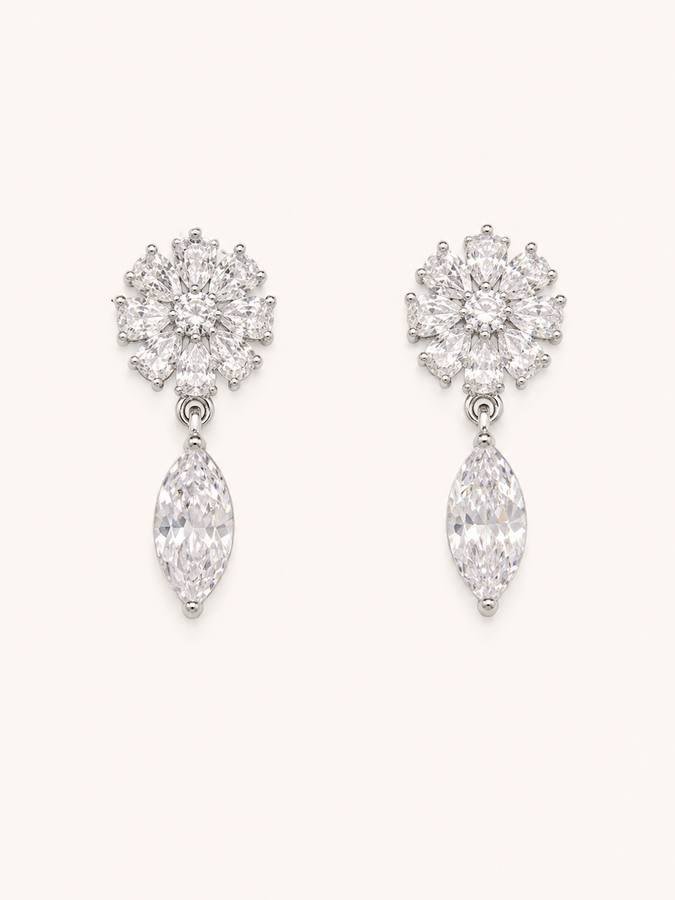 Silver Lux Medium Danglers Earrings