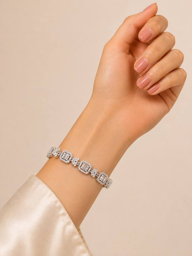 Silver Tennis Bracelet 2