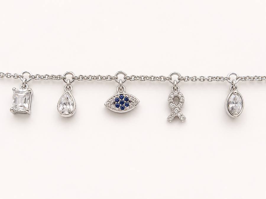Silver Charms Bracelet