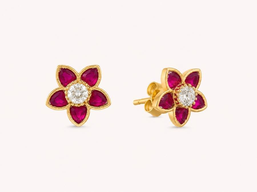 Silver Gold Plated Star Studds